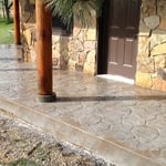 Stamped patio