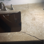 cracked marble