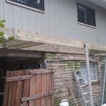 building walkway to back deck