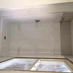 New shower surround installed