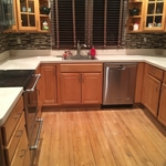 Install kitchen backsplash