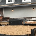 Deck with hottub