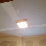Unfinished ceiling