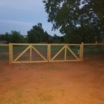 Wood frame chainlink