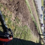 we were begining to blow the leafs and get the bed