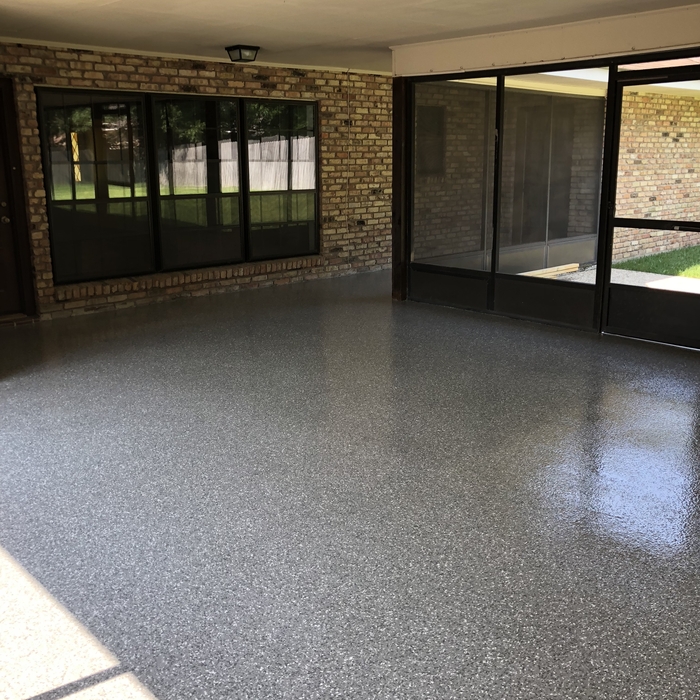 Outdoor patio epoxy