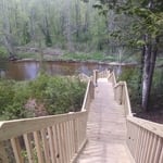 Stairs to the rifle river