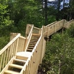 Stairs to the rifle river
