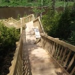 Stairs to the rifle river