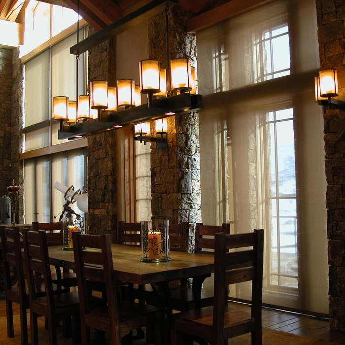 Lodge Style Chandelier and Sconces