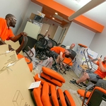 Assembling New Office Chairs