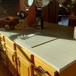 kitchen quartz countertops and tile back splash