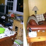 Living Room - Before and After