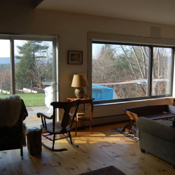 View of finishd living room