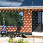 New windows, slider and sun-shade/trellis