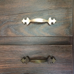 Kitchen cabinet brass handles