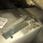 Mold growth on AC unit