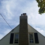 Custom Copper Chimney Before