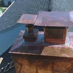 Custom Copper Chimney After(top profile)