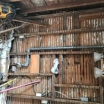 Removal of bathroom remodeling debris