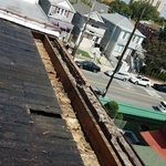 Removal of old roof.