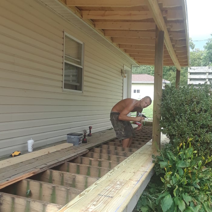 deck and roof