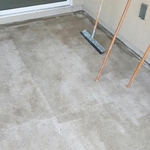Patio Floor Mechanically Prepped and primed Epoxy