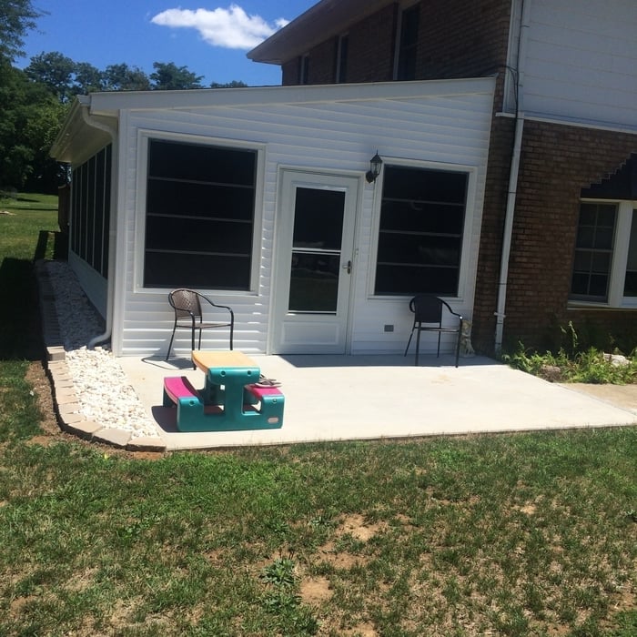Screen in porch