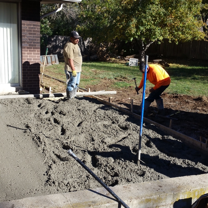 CONCRETE DRIVEWAY AND PATIO