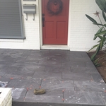 Tiled covered porch