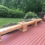 Planters and benches
