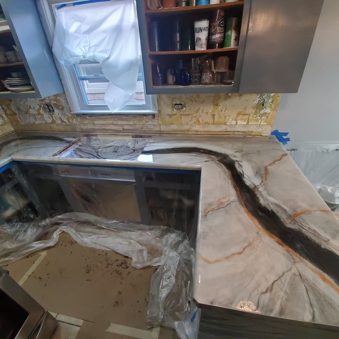 Epoxy countertop