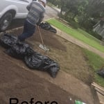 Removing old grass