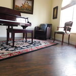 Laminate flooring in music room