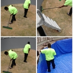 Adding sand prior to liner install