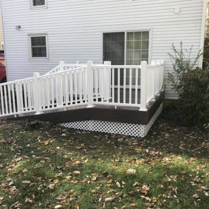 New deck with ramp