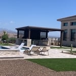 Patio Cover with Privacy Wall