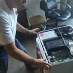 Jeff diagnosing a Combo LG unit