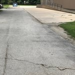 Before sealcoat and line striping