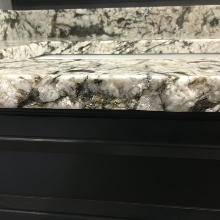 Granite re-model with a Chisled edge