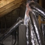 Old plenum before replacement