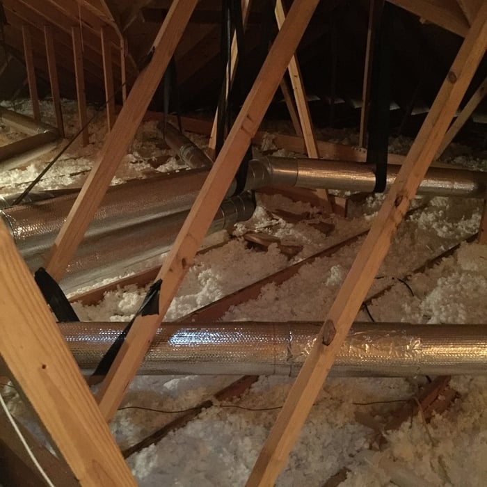 Suspended hard pipe