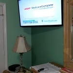 40" on Corner