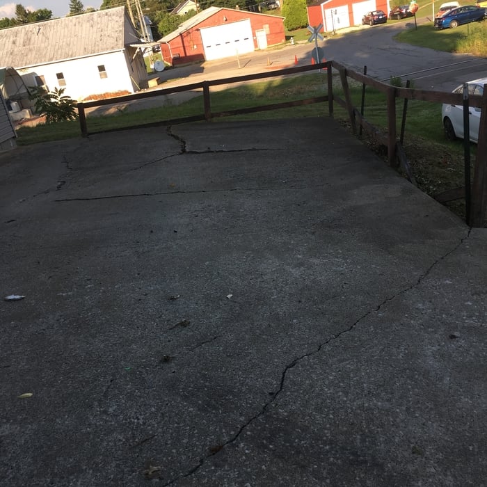 Old cracked concrete