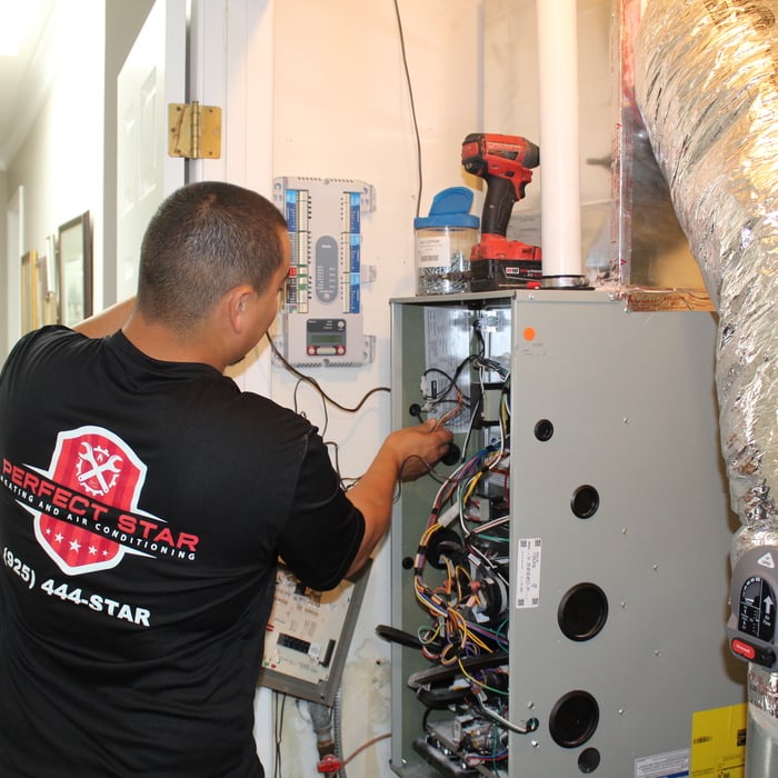 Lead Installer David Mendoza hard at work.