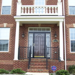 Security doors with matching Iron Rails
