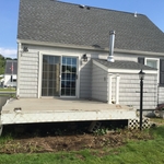 Existing deck before Demolition.