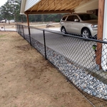 4' black chain link