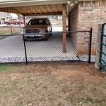 4' black chain link