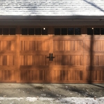 Wood tone Carriage Door